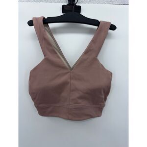 Lululemon‎ Lab Nulu Cross-Back Yoga Bra in Twilight Rose Sz 14